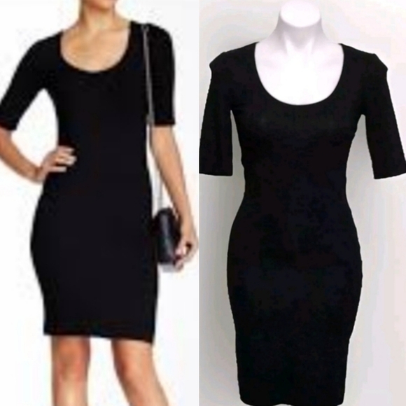DVF Diane Von Furstenberg Raquel Bodycon Dress SP Elegant Little Black Dress - Picture 1 of 15